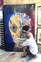 Itin&eacute;raire des Savoir-Faire de Sommi&egrave;res - Peinture d&eacute;mo &copy; Rafart