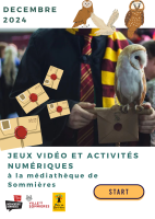 Séances Jeux vidéo_Sommières - AFfiche © Médiathèque