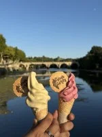 Glacier - enrobage chocolat blanc &copy; Les Fr&eacute;rots Givr&eacute;s