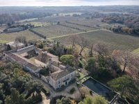 Domaine de Massereau - vue aérienne du domaine de Massereau, au milieu des vignes. © Domaine de Massereau