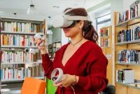 M&eacute;diath&egrave;que de Calvisson_Calvisson - Masque R&eacute;alit&eacute; Virtuelle &copy; Alexandre Mazzocco