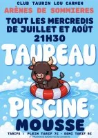 Toro piscine mousse_Sommi&egrave;res &copy; Club Taurin Lou Carmen