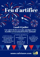 Feu d'artifices - Affiche &copy; Mairie de calvisson