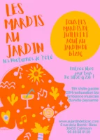 Les mardis au jardin_Calvisson - Affiche &copy; Emmanuel Raoul - Au Jardin de Bizac