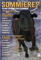 Course camarguaise Troph&eacute;e des As_Sommi&egrave;res - Affiche &copy; Club Taurin Lou Carmen