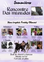 Rencontre des manades_Sommi&egrave;res - Affiche rencontre des manades &copy; club taurin sommierois