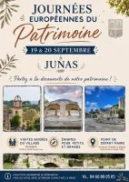 D&eacute;couvertes et Visite - Journ&eacute;es du Patrimoine_Junas - Affiche 2026 &copy; Mairie de Junas