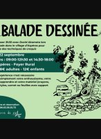 Balade dessinée - Affiche © Aspères Terre de vie