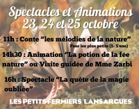 spectacles et animations aux petits fermiers © les petits fermiers