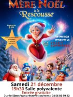 MERE NOEL A LA RESCOUSSE_Sommières - Affiche © Mairie de Sommières