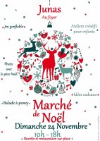 Marché de Noël_Junas - Affiche © APE Aujargues Junas