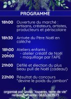 Marché de Noël_Aspères - Programme © Aspères Terre de Vie