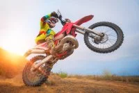 Moto-Cross - Sportif et sa moto &copy; Canva