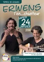 Erwens l'enchanteur_Lecques - Affiche du concert d'erwens &copy; artlek evenements