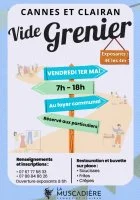Vide-Grenier_Cannes-et-Clairan - Affiche &copy; La Muscadi&egrave;re