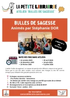 Bulles de sagesse - Affiche toutes les dates de l'atelier &copy; association samara