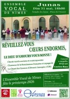 Concert "R&eacute;veillez-vous, coeurs endormis!"_Junas - Affiche reveillez-vous, coeurs endormis &copy; Ensemble vocal de Nimes