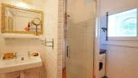 Maison d'&eacute;crivain - App n1 esprit venitien - Salle de bain &copy; Maison d'&eacute;crivain