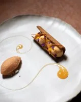 Restaurant Le 1818 - Ch&acirc;teau de Pondres_Villevieille - Dessert &copy; Ch&acirc;teau de Pondres