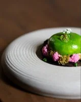 Restaurant Le 1818 - Ch&acirc;teau de Pondres_Villevieille - Dessert &copy; Ch&acirc;teau de Pondres