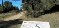 Panneau sur le Chemin des Laines - Calvisson