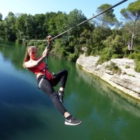 Tyrolienne au Roc de Massereau